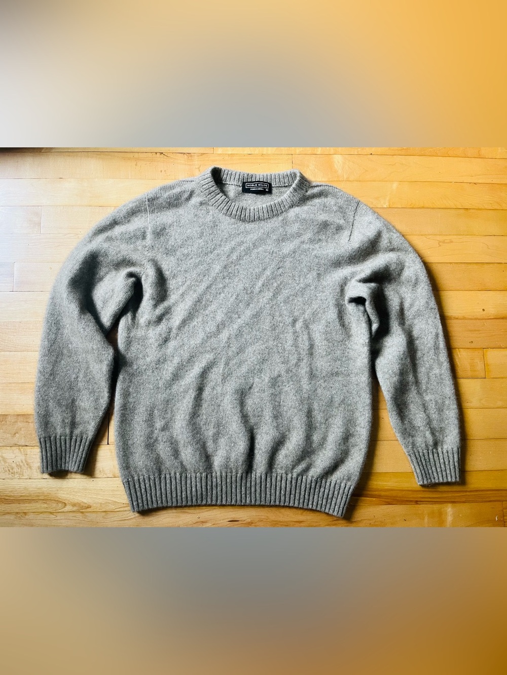Possum, merino and silk beige sweater. Made in New Zealand